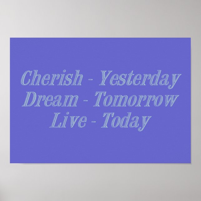 Cherish blue poster (Front)