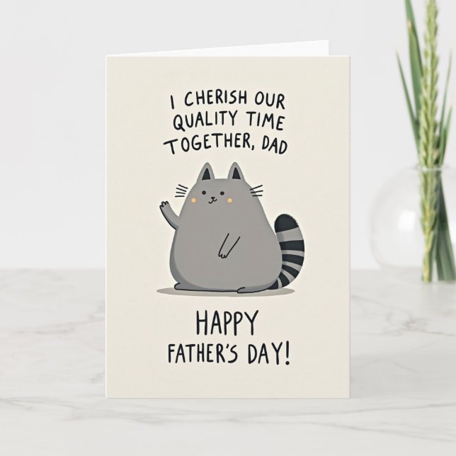 Cherish Dad Quality Time Card (Front)