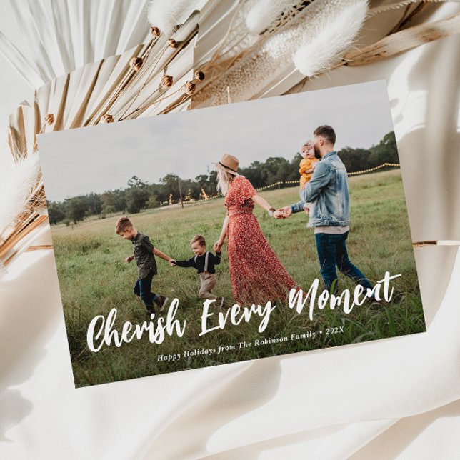 cherish every moment christmas holiday card (Creator Uploaded)