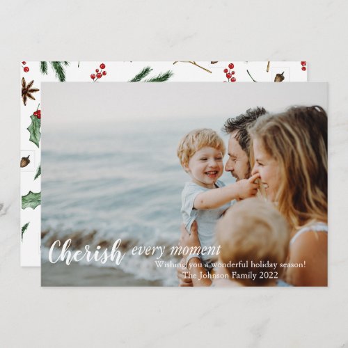 Cherish Every Moment Holiday Card