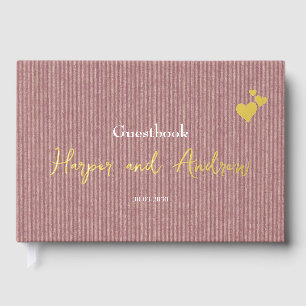 Cherish Memories with the Luxury Silk Vows Foil Guest Book