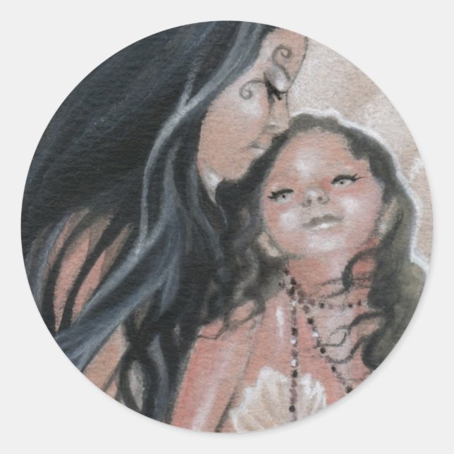 Cherish Mermaid and Child Sticker (Front)