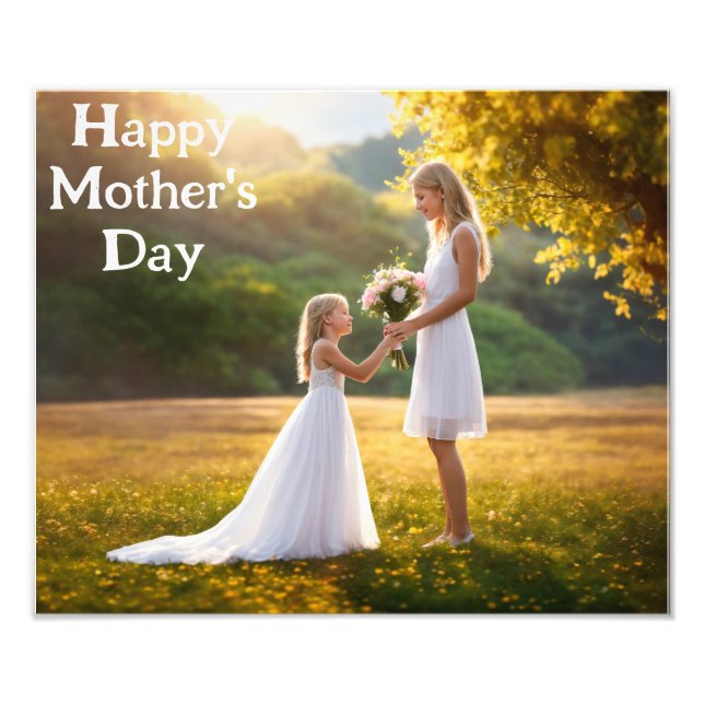 Cherish Mom with Our Stunning Mother's Day Poster  (Front)