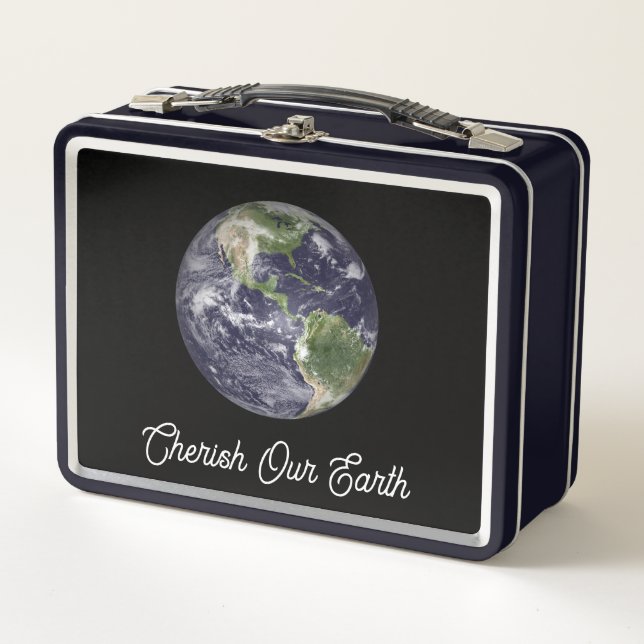 Cherish Our Earth Metal Lunch Box (Front)