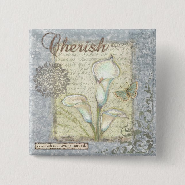 Cherish Pinback Button (Front)