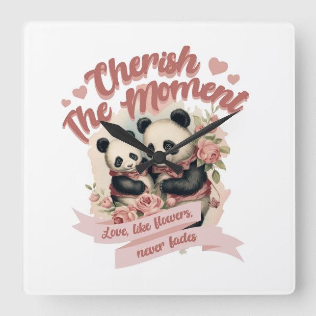 Cherish the Moment Wall Clock (Front)