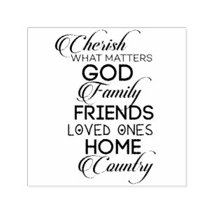 Cherish What Matters Self-inking Stamp