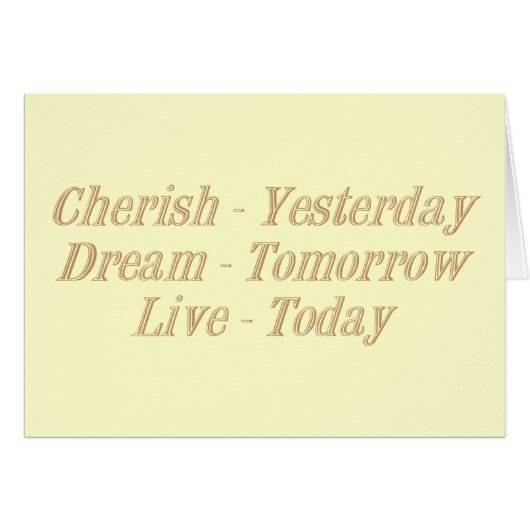 Cherish yellow cards (Front Horizontal)