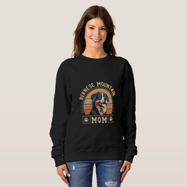 Cherish Your Love: Bernese Mountain Dog Mom Sweatshirt (Front Full)