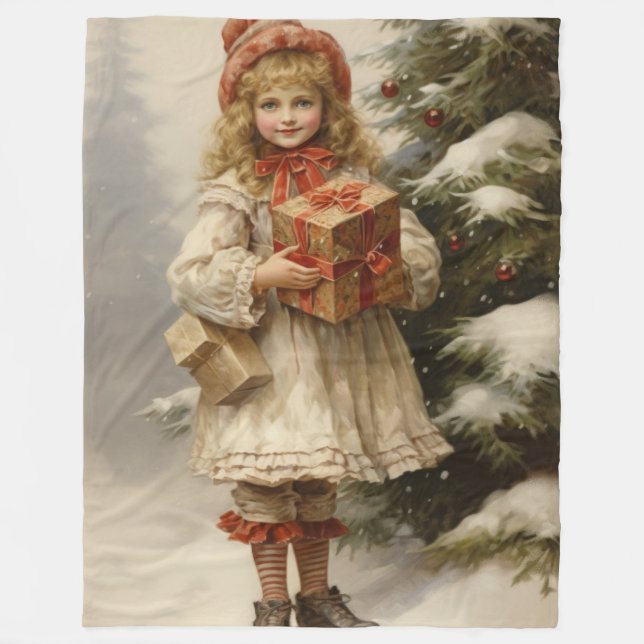 Cherished Charm Christmas Blanket  (Front)