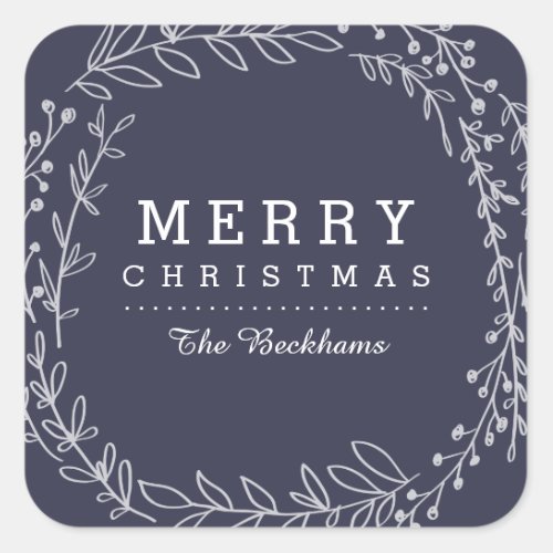 Cherished  Custom Color Christmas Stickers