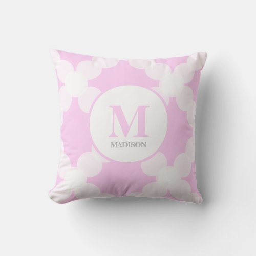 Cherished Embrace Personalized Pink Baby Keepsak Throw Pillow