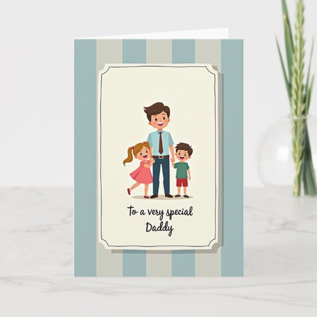 Cherished Fathers Day Art Card (Front)