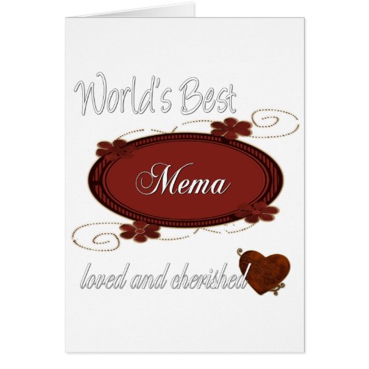 Cherished Mema Cards (Front)