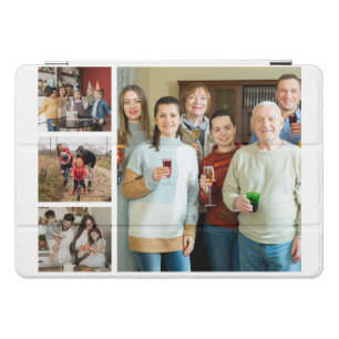 Cherished Memories: Customizable 4 Photo Collage iPad Pro Cover