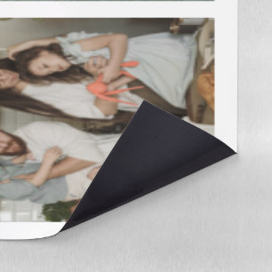 Cherished Memories: Customizable 4 Photo Collage Magnetic Dry Erase Sheet