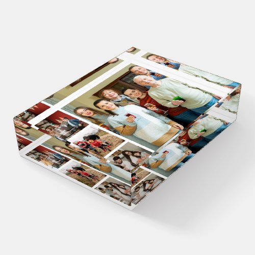Cherished Memories Customizable 4 Photo Collage Paperweight