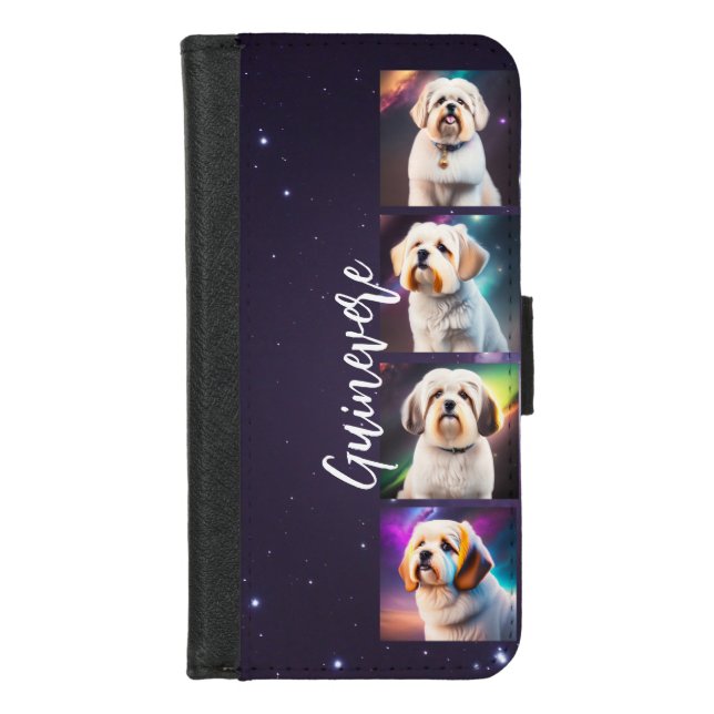 Cherished Memories: Personalized Photo Collage on iPhone Wallet Case (Front)
