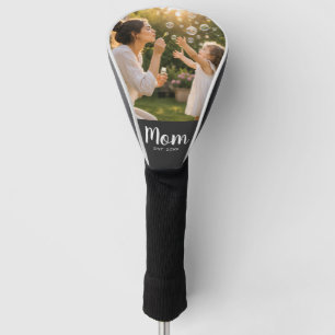 Cherished Mom Photo Memory Established Date Golf Head Cover