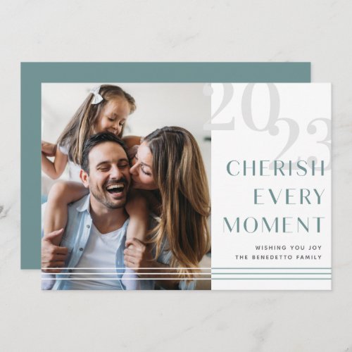 Cherished Moment  Photo Holiday Card