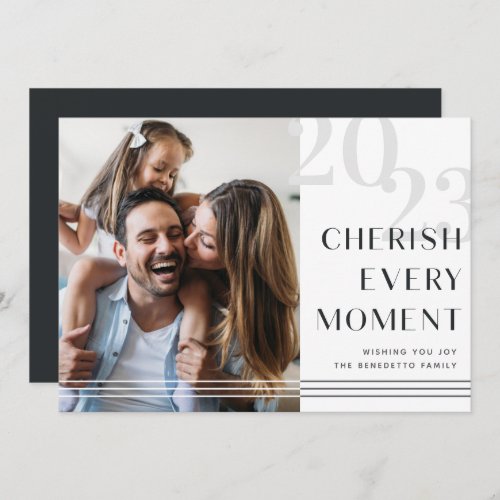 Cherished Moment  Photo Holiday Card