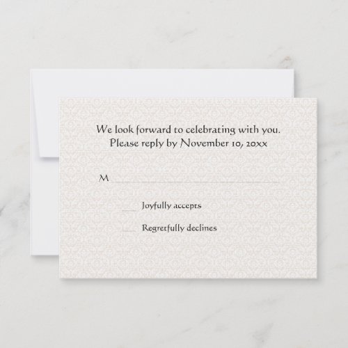 Cherished Moment RSVP Card