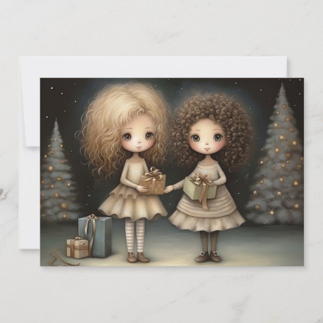 Cherished Moments and Laughter: A Merry Christmas  Holiday Card (Front)