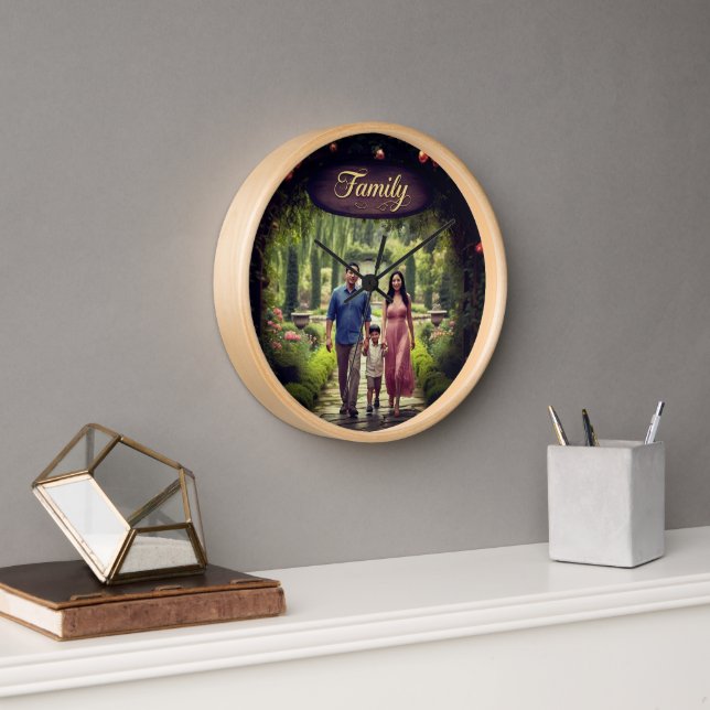 Cherished Moments, Forever Family Clock (Office)