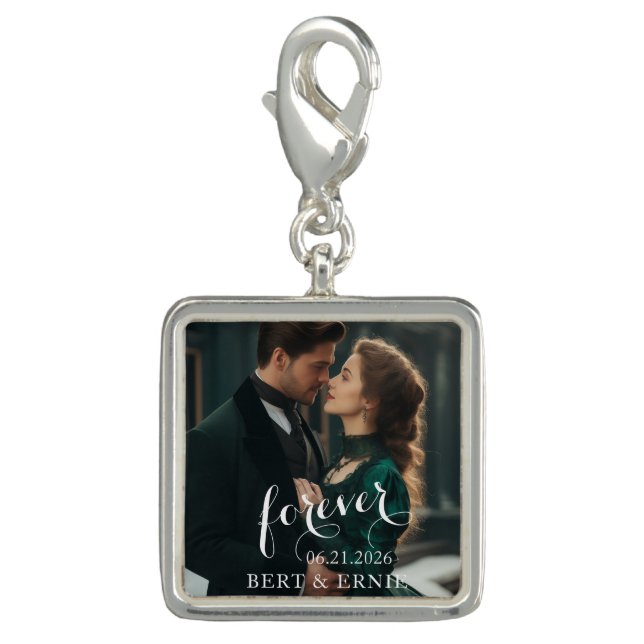 Cherished Moments Forever Photo Keepsake Charm (Front)