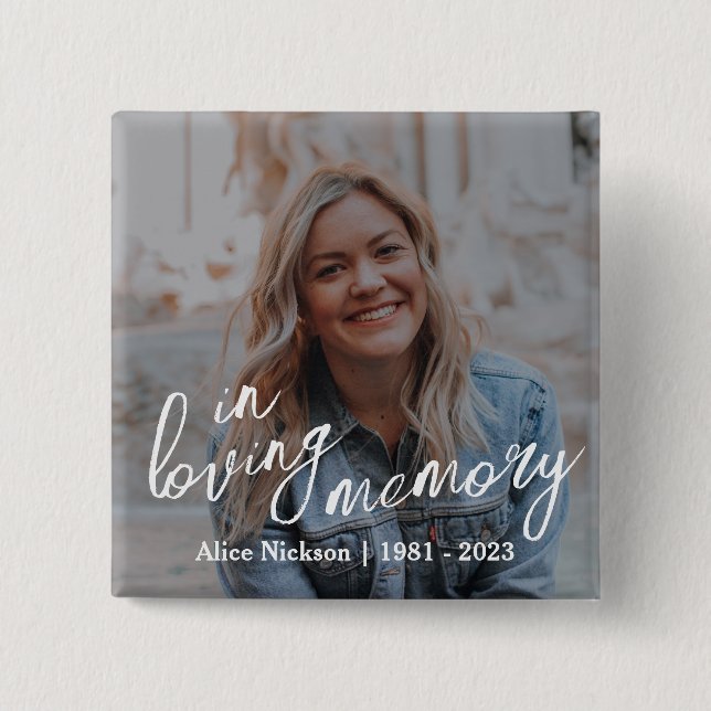 Cherished Moments Memorial Button (Front)