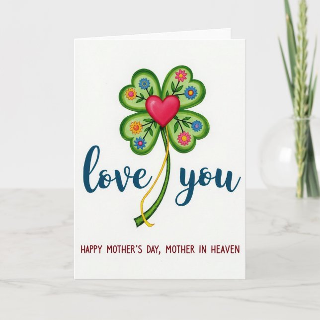 Cherished Moms Day Card (Front)