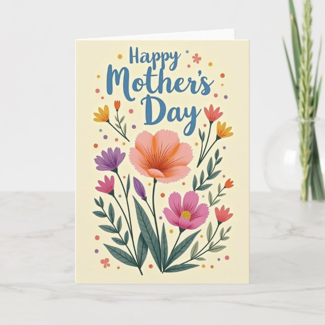 Cherished Mothers Day Art Card (Front)
