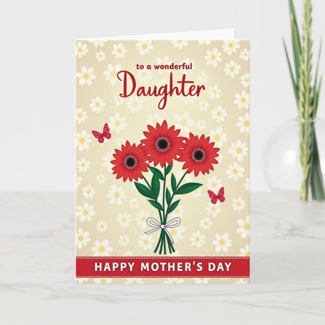 Cherished Mothers Day Floral Card (Front)