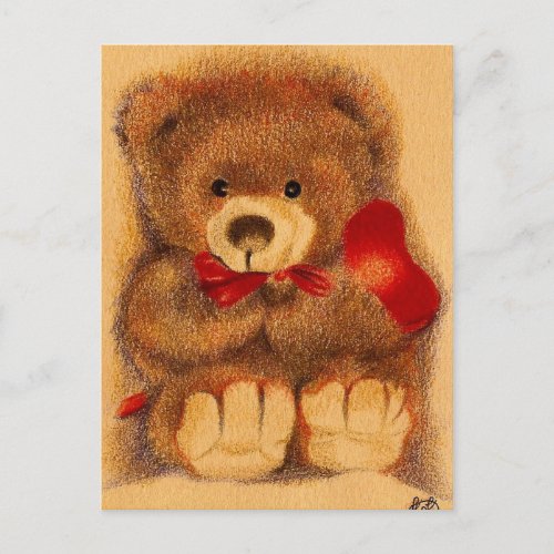 Cherished Teddy  Bear Postcard