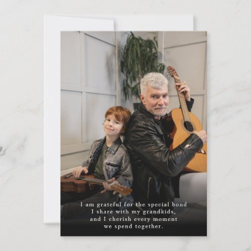 Cherishing Moments with Grandkids Holiday Card