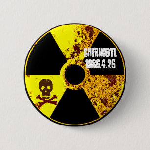 Chernobyl memorial anti nuclear button