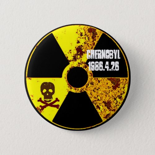 Chernobyl memorial anti nuclear button