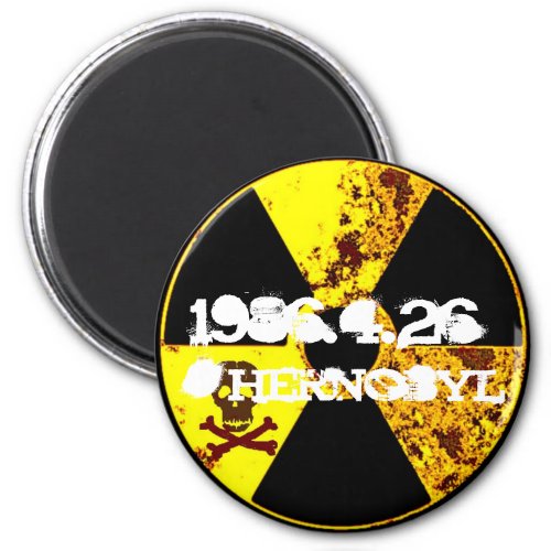 Chernobyl memorial anti nuclear magnet