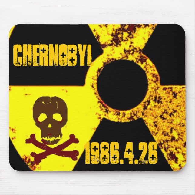 Chernobyl memorial anti nuclear mouse pad (Front)