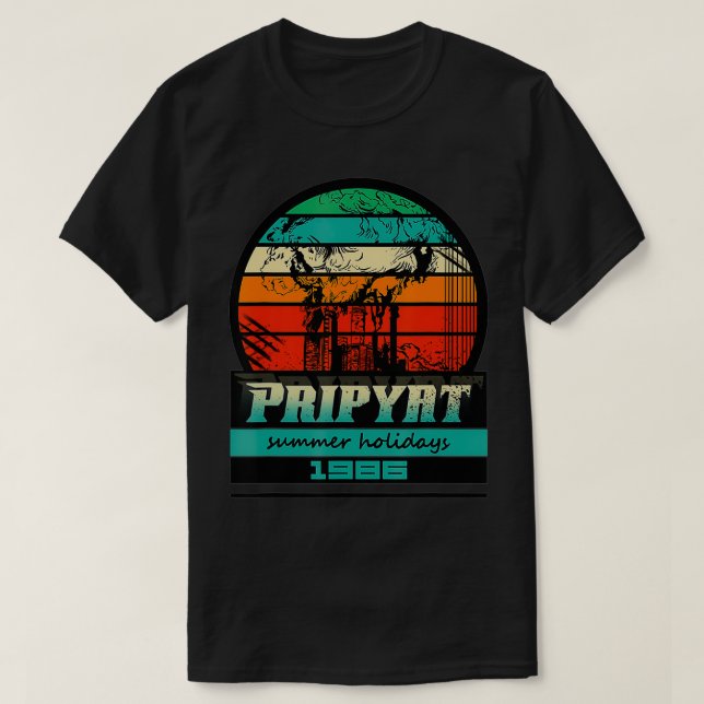 Chernobyl Pripyat 1986 Soviet Union USSR  T-Shirt (Design Front)