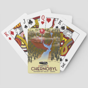 Chernobyl, Pripyat, ukraine Travel print Poker Cards