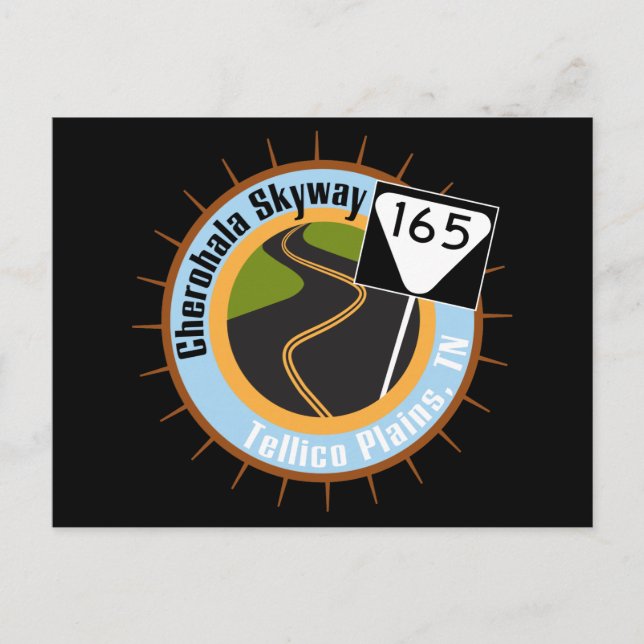 Cherohala Skyway Famous Motorcycle Road Postcard (Front)