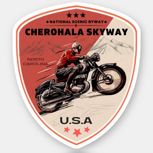 Cherohala Skyway Tennessee to North Carolina Sticker