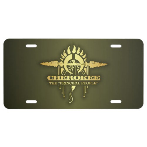 Cherokee 2 license plate