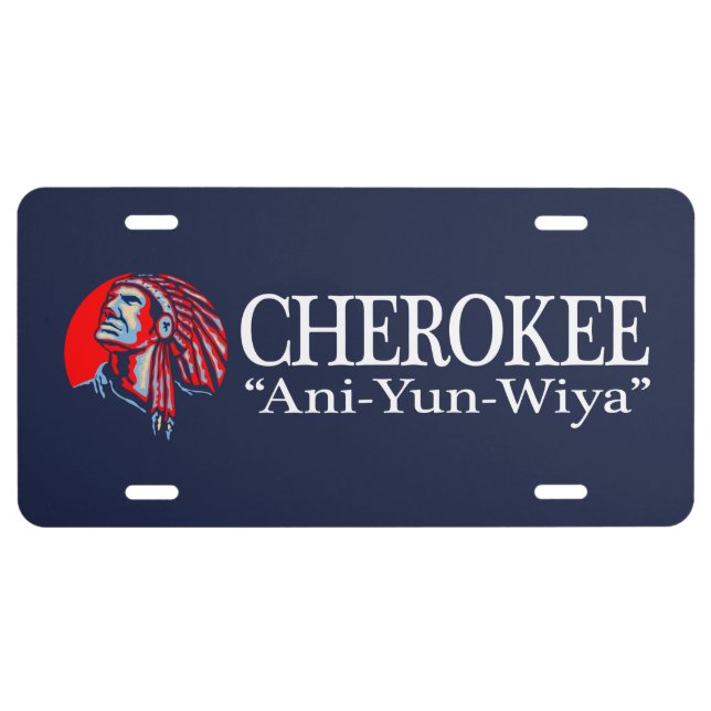 Cherokee (Aniyunwiya) License Plate (Front)