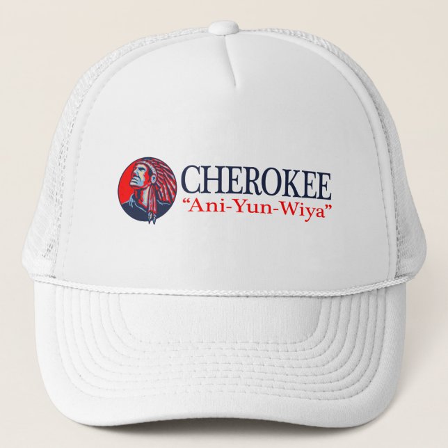 Cherokee (Aniyunwiya) Trucker Hat (Front)