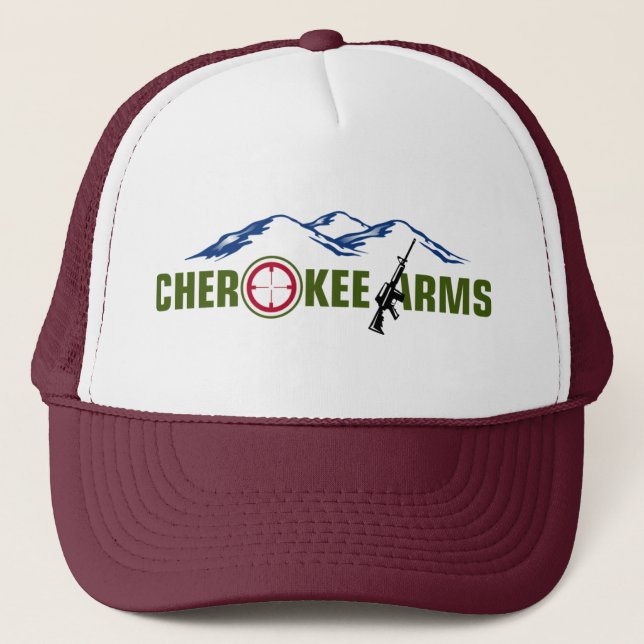 Cherokee Arms maroon hat (Front)