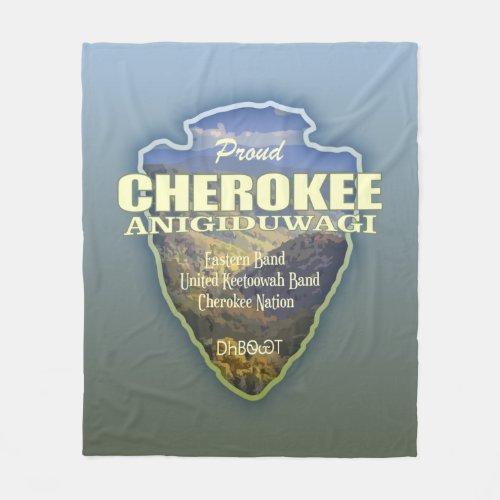 Cherokee arrowhead fleece blanket