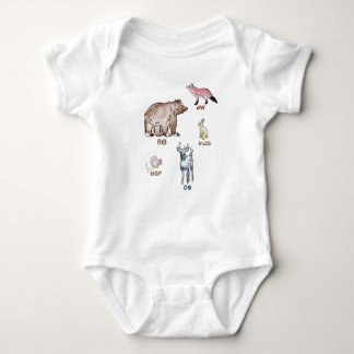 Cherokee baby clothes animals  baby bodysuit