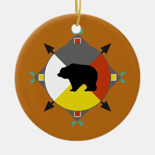 Cherokee Bear Four Directions Ornament